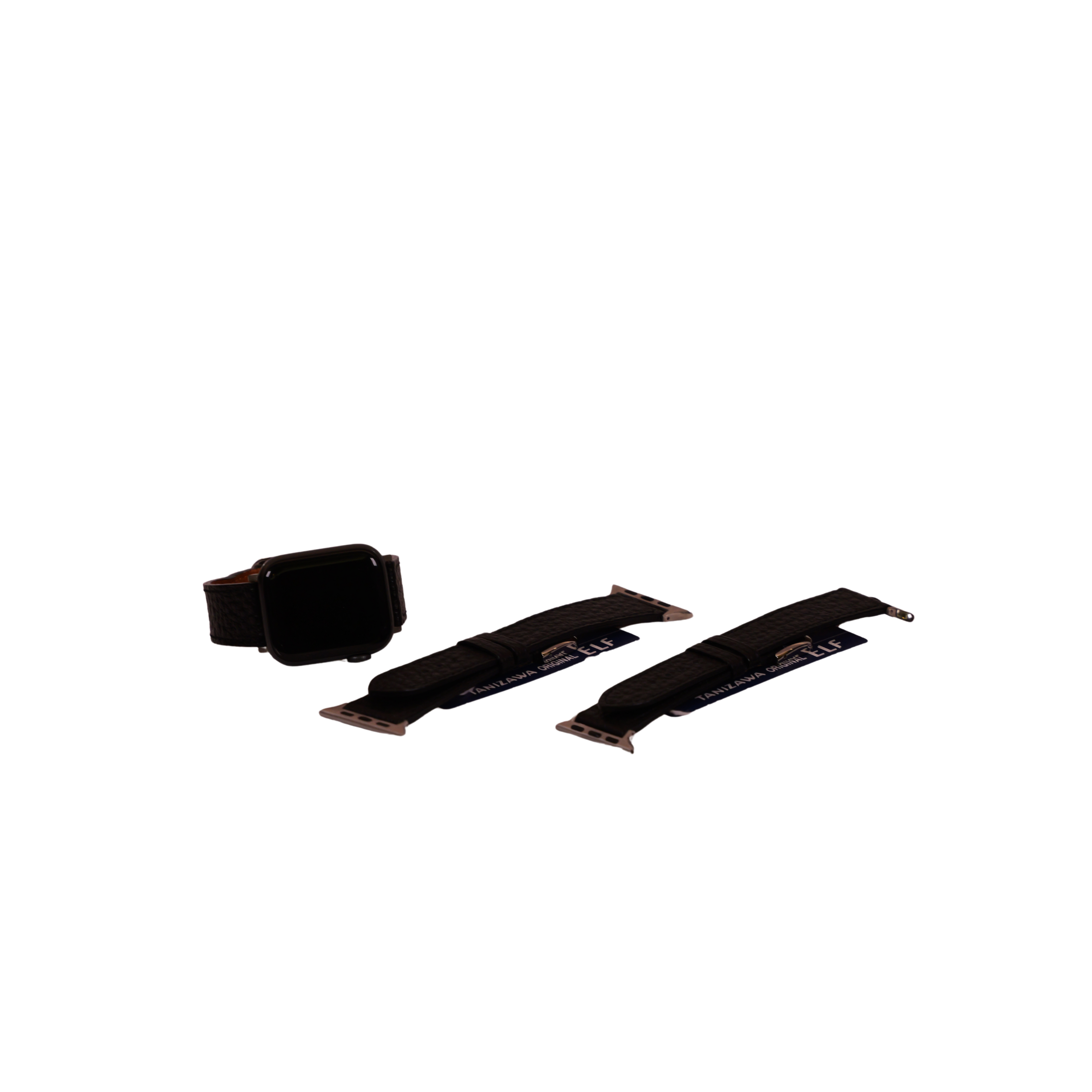 Cinturón de reloj de manzana de toro negro