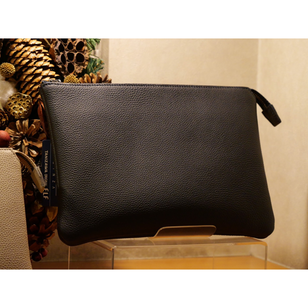 "YAGURUMA Yoriku" German Shrink Clutch Bag