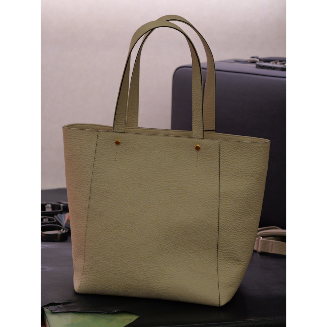 Shrink leather mini tote bag