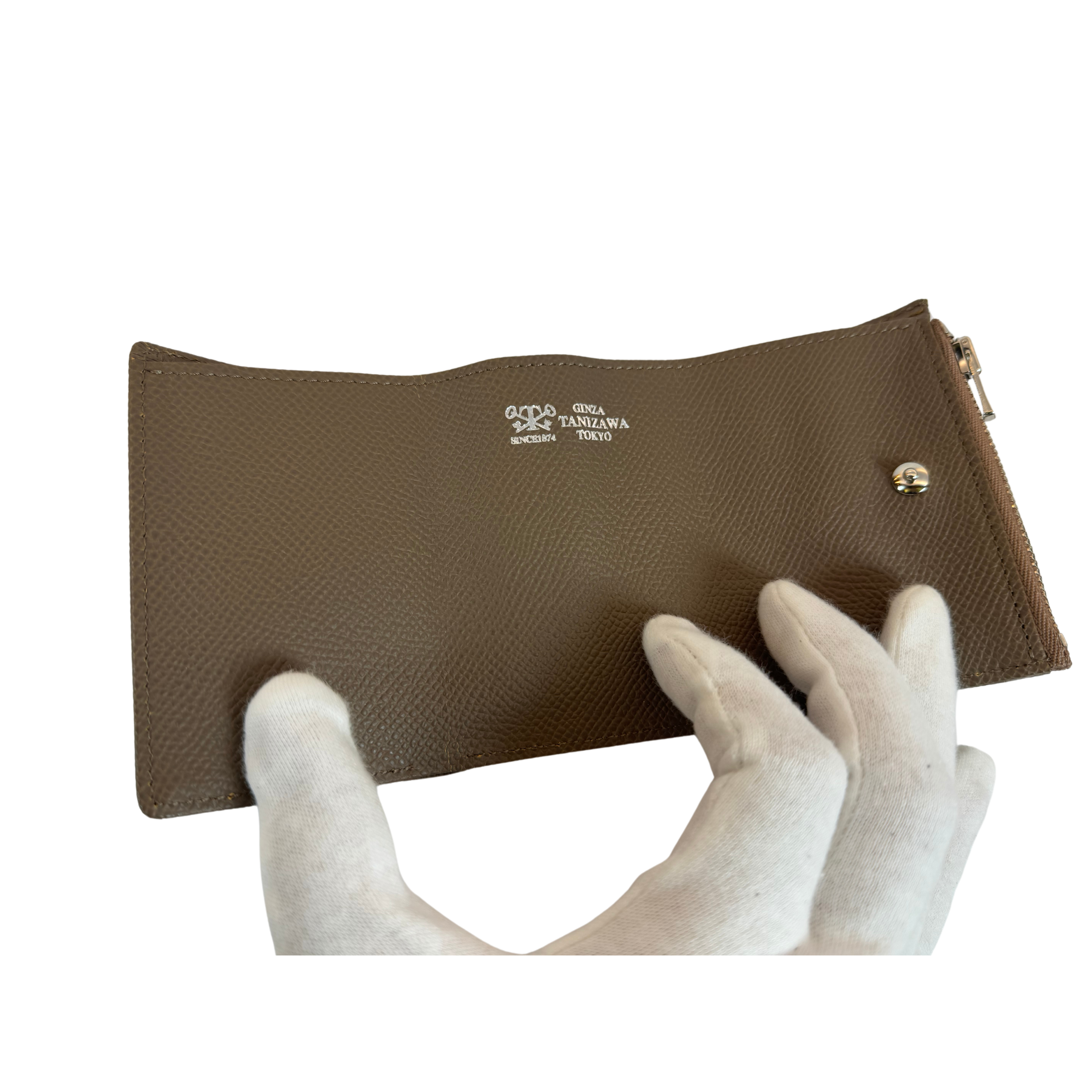 三つ折りイタリアレザーコンパクト財布