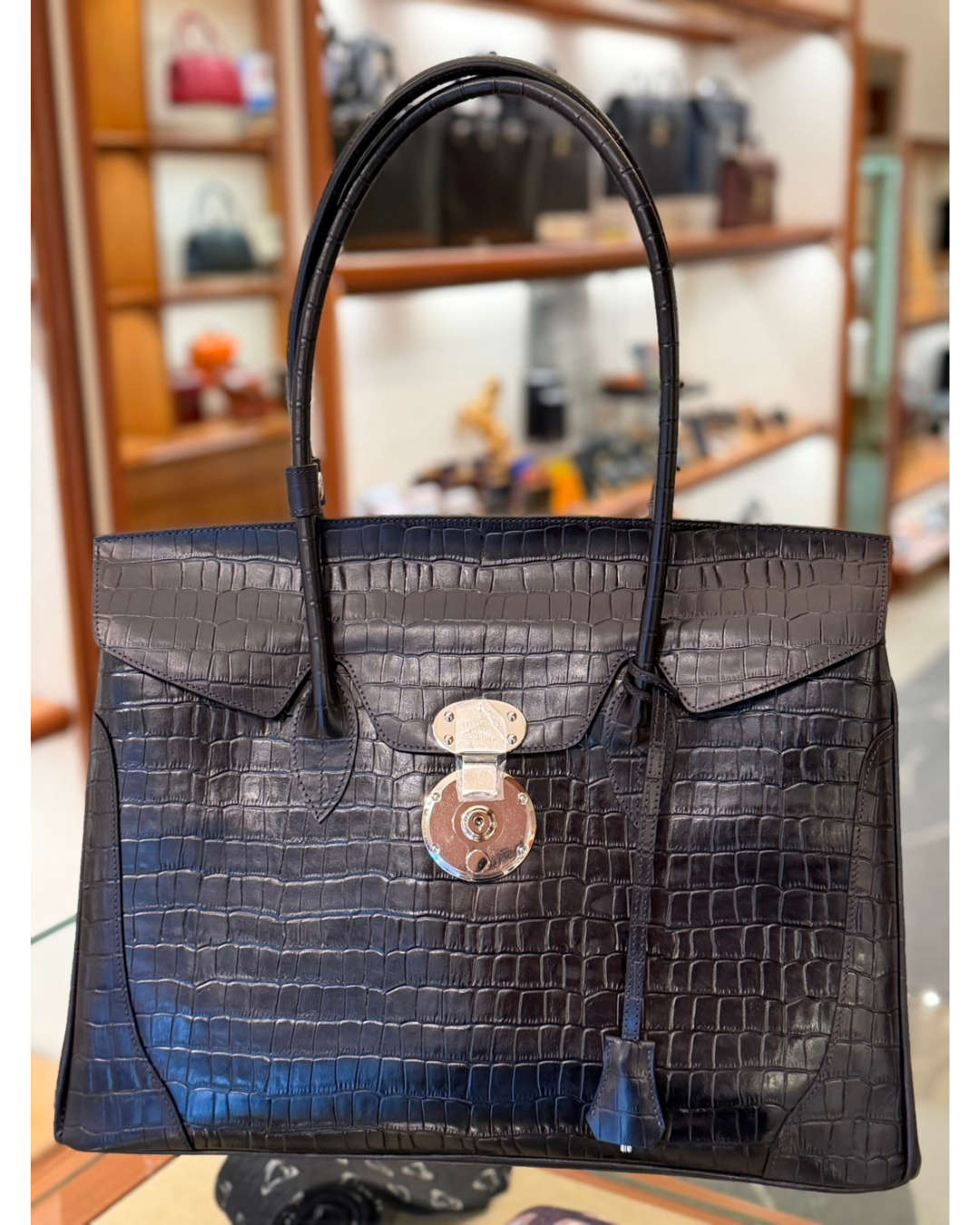 姫路レザー 手染めトートバッグ