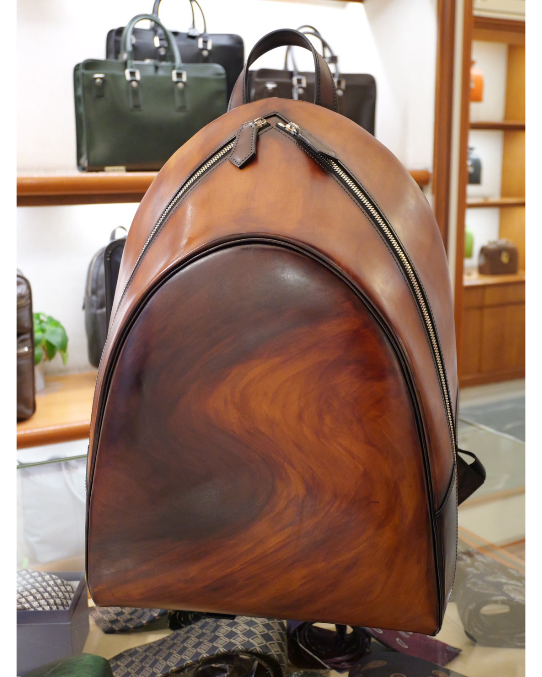 姫路レザー 手染めリュック|日本製牛革バックパック