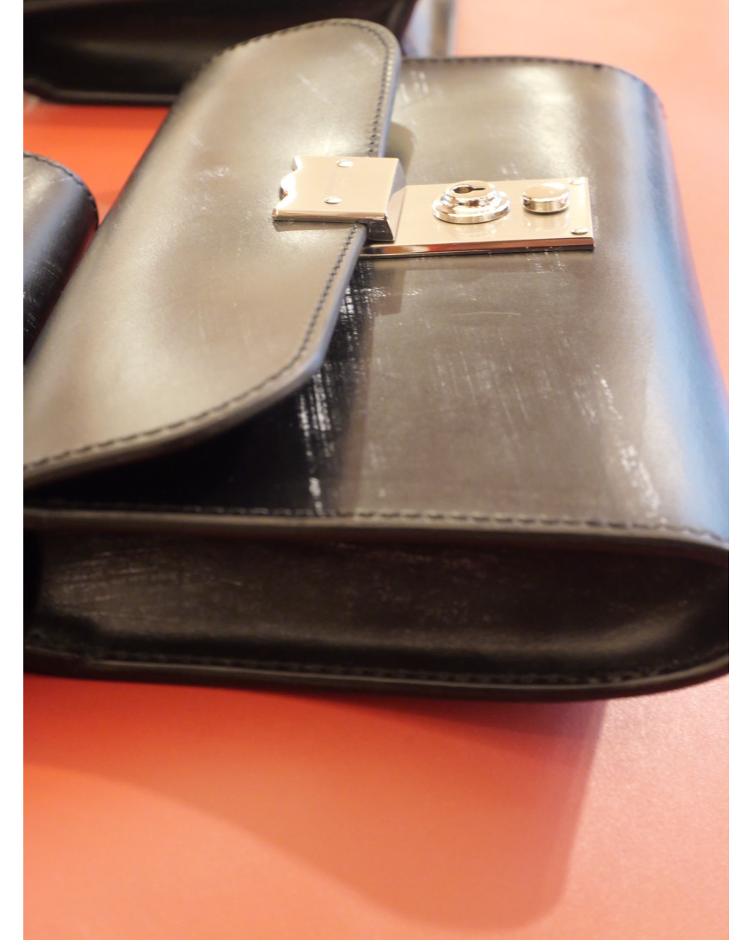 ブライドルレザー クラッチバッグ(丸マチ)