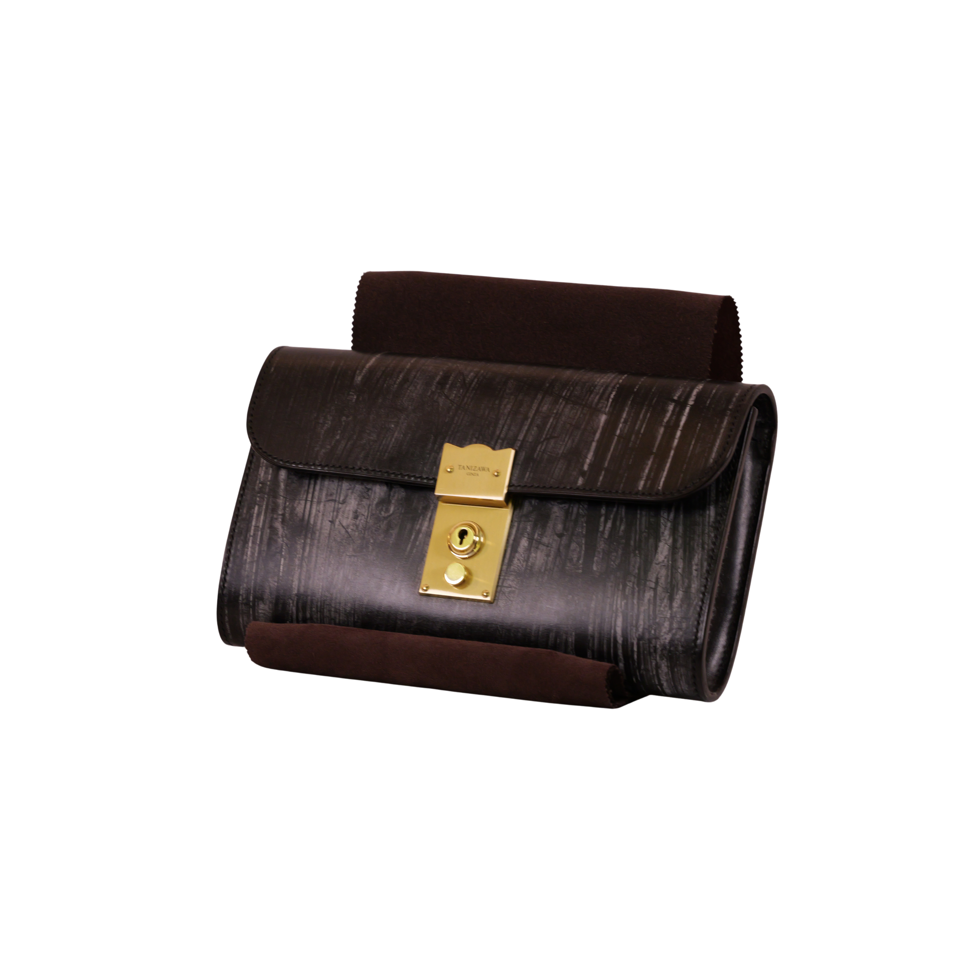 Bridle leather clutch bag