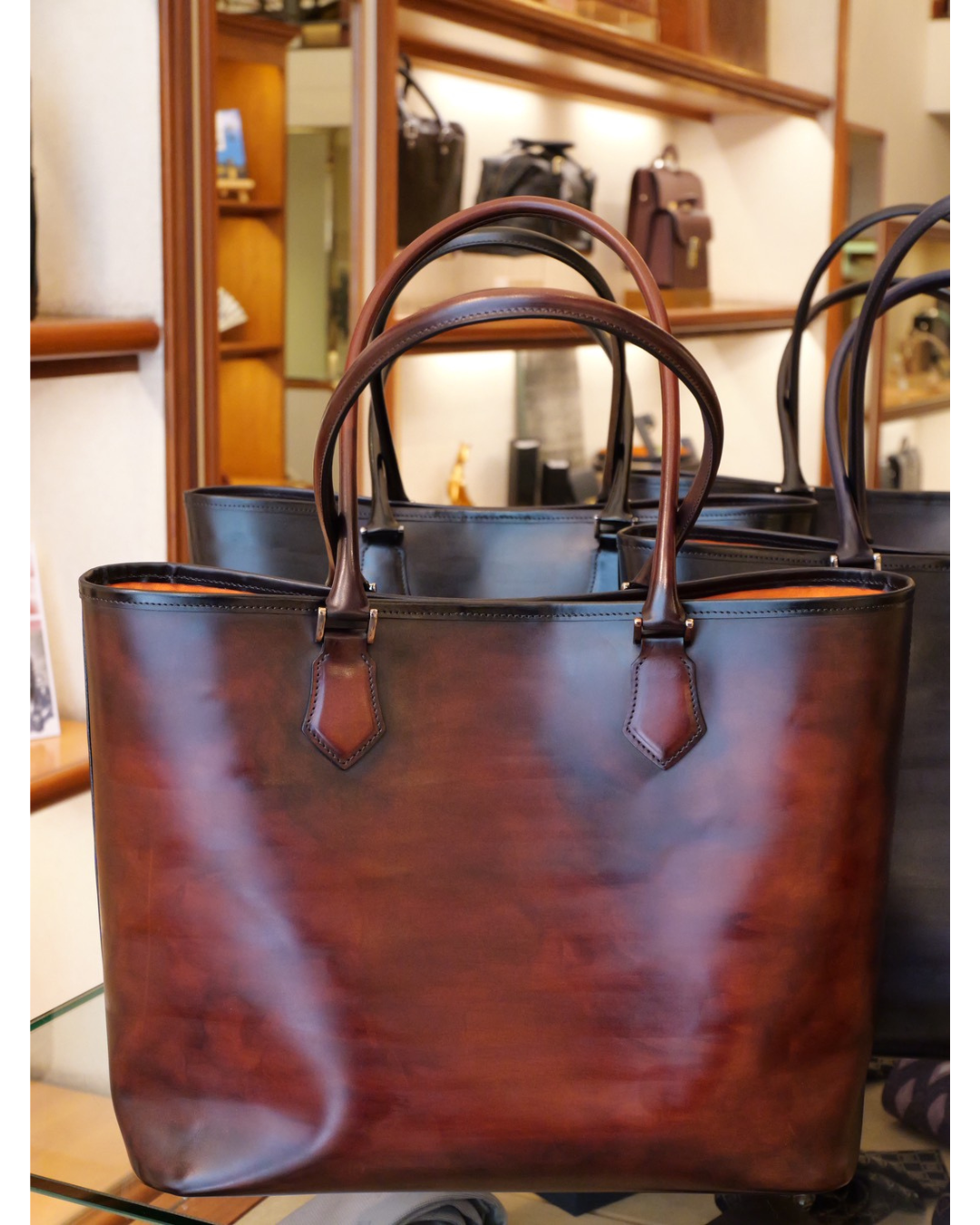 手染め国産姫路レザートートバッグ
