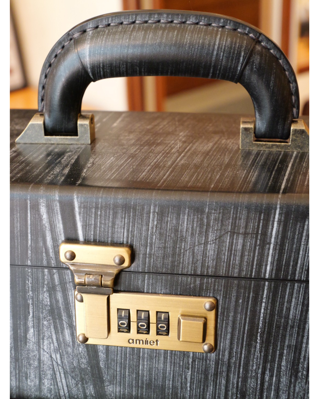 ブライドルレザー 総手縫い バニティケース