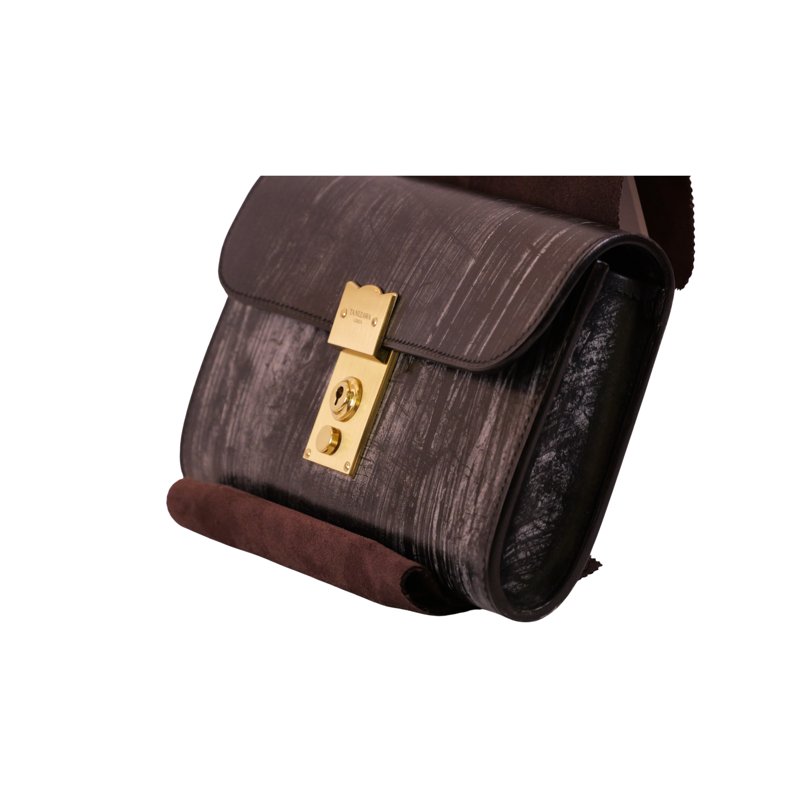 Bridle leather clutch bag