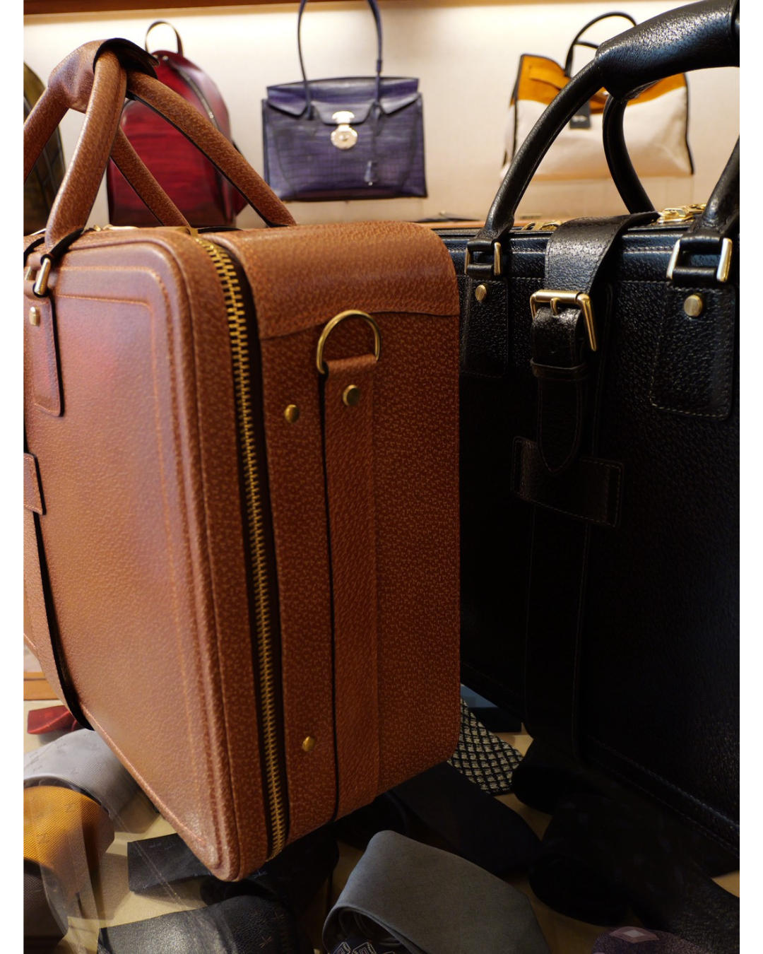 GINZA TANIZAWA TOKYO エアーケース キャメル Lサイズ