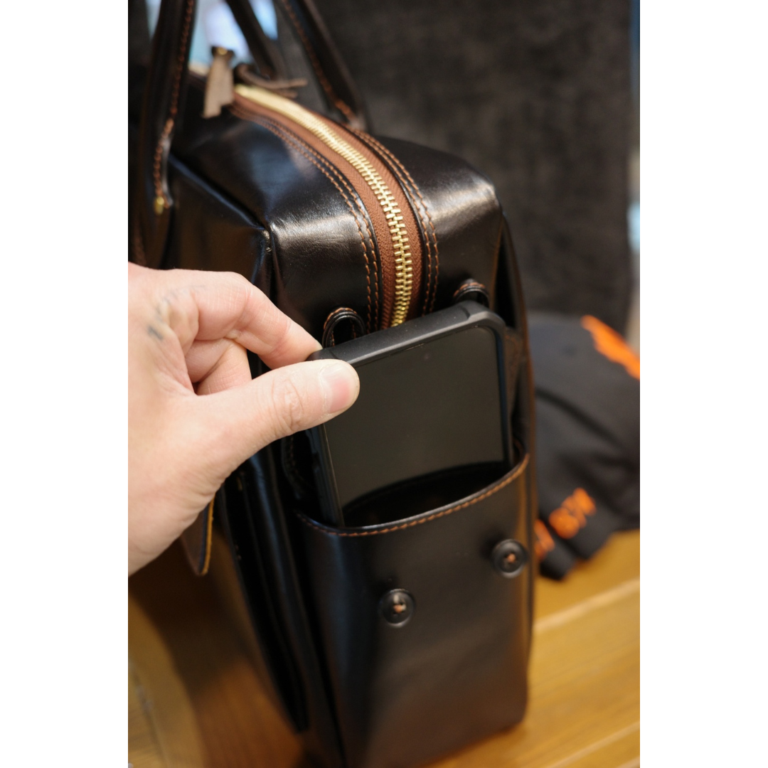 Classic Leather Briefcase – Travel Jacket A-1 Model, Size M
