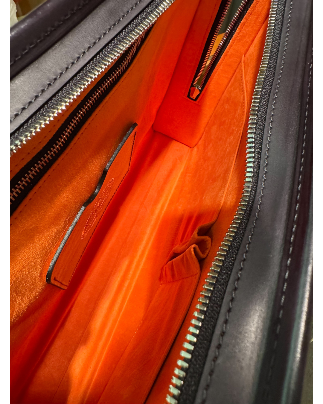 姫路レザー 二本手 手染めビジネスバッグ|日本製本革ブリーフケース