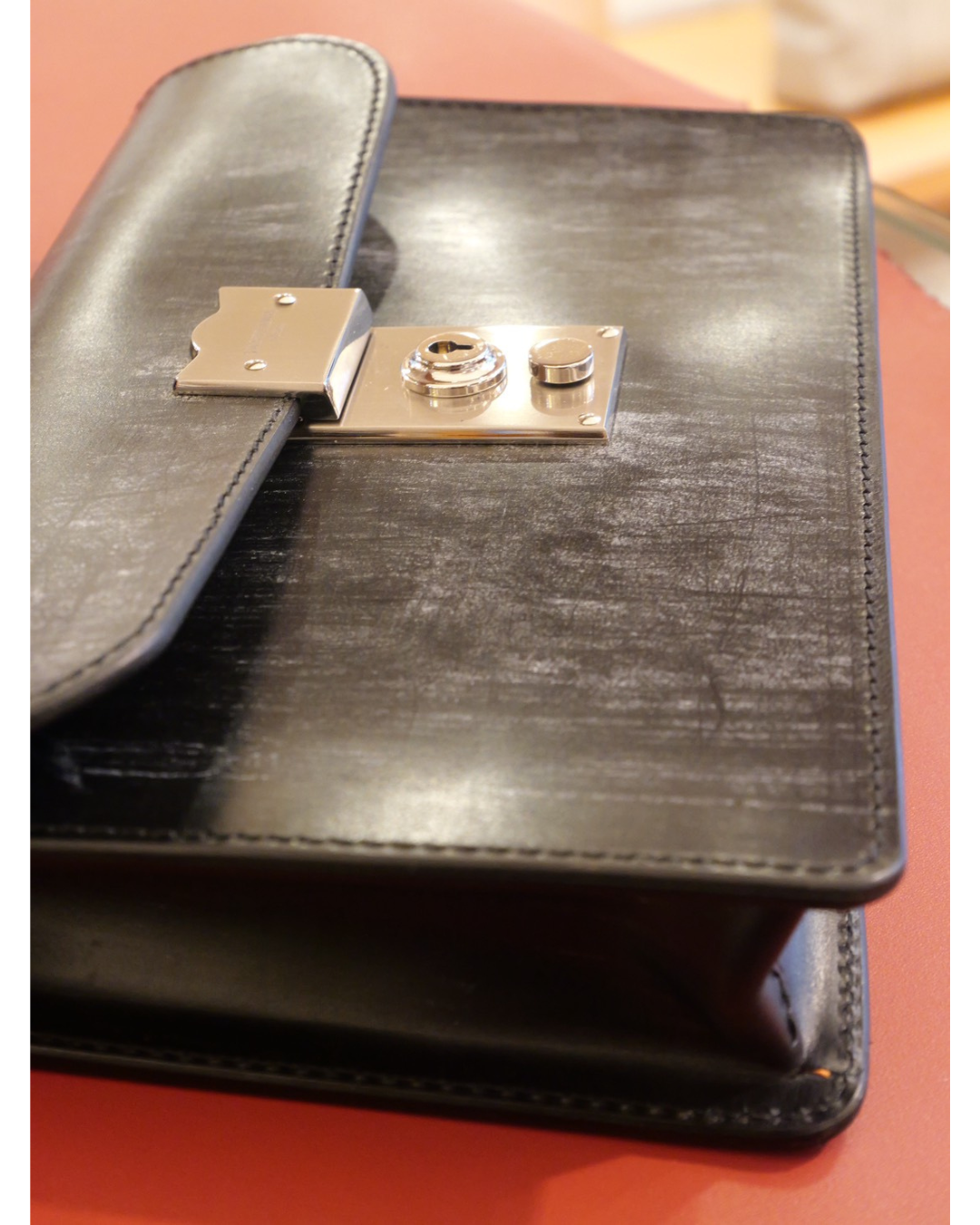 ブライドルレザー セカンドバッグ(通しマチ)