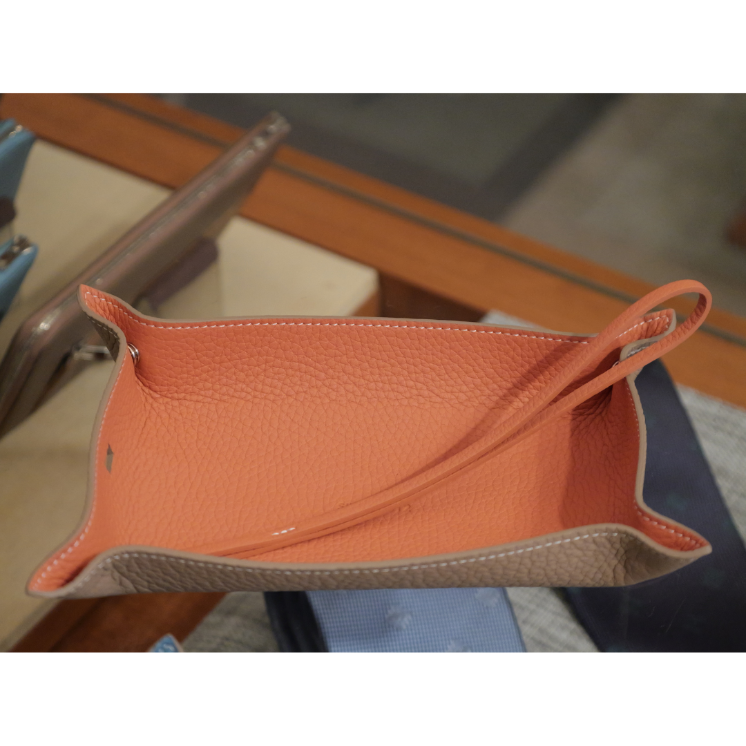 Trion lagoon leather tray