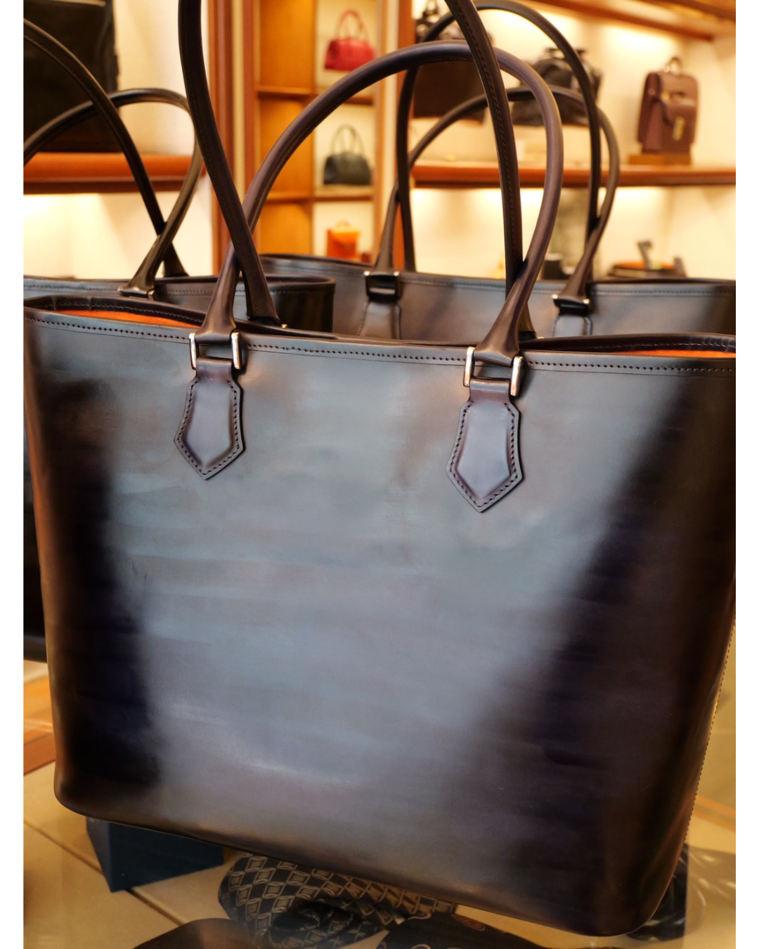 手染め国産姫路レザートートバッグ