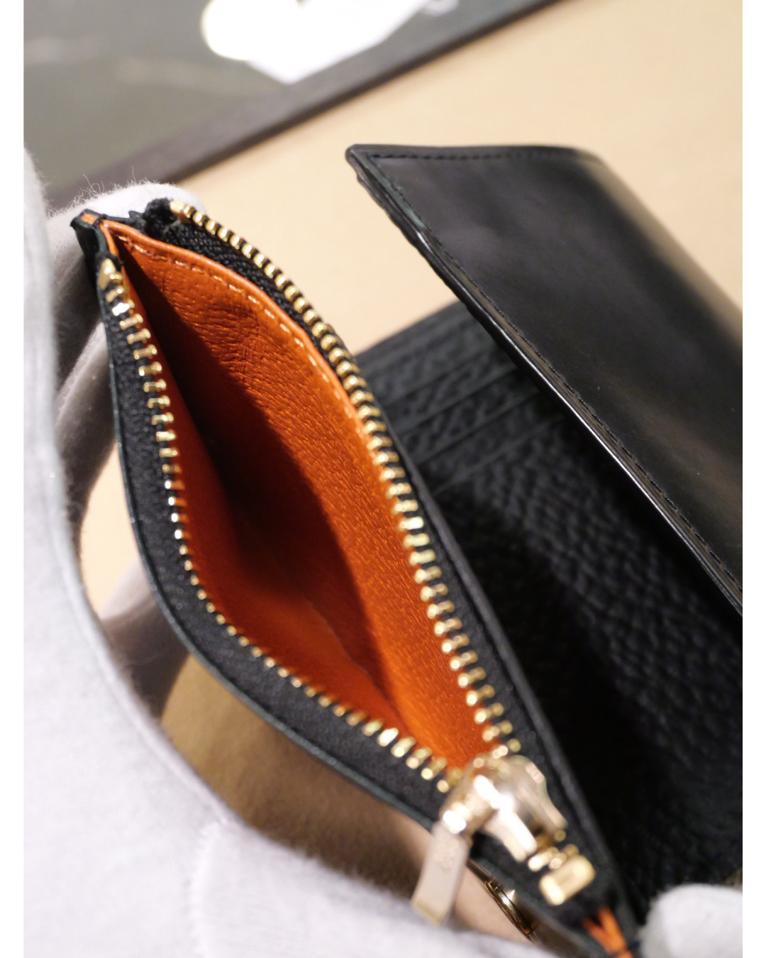 シェルコードバン 三つ折り財布(Shell Cordovan Tri-Fold Wallet)