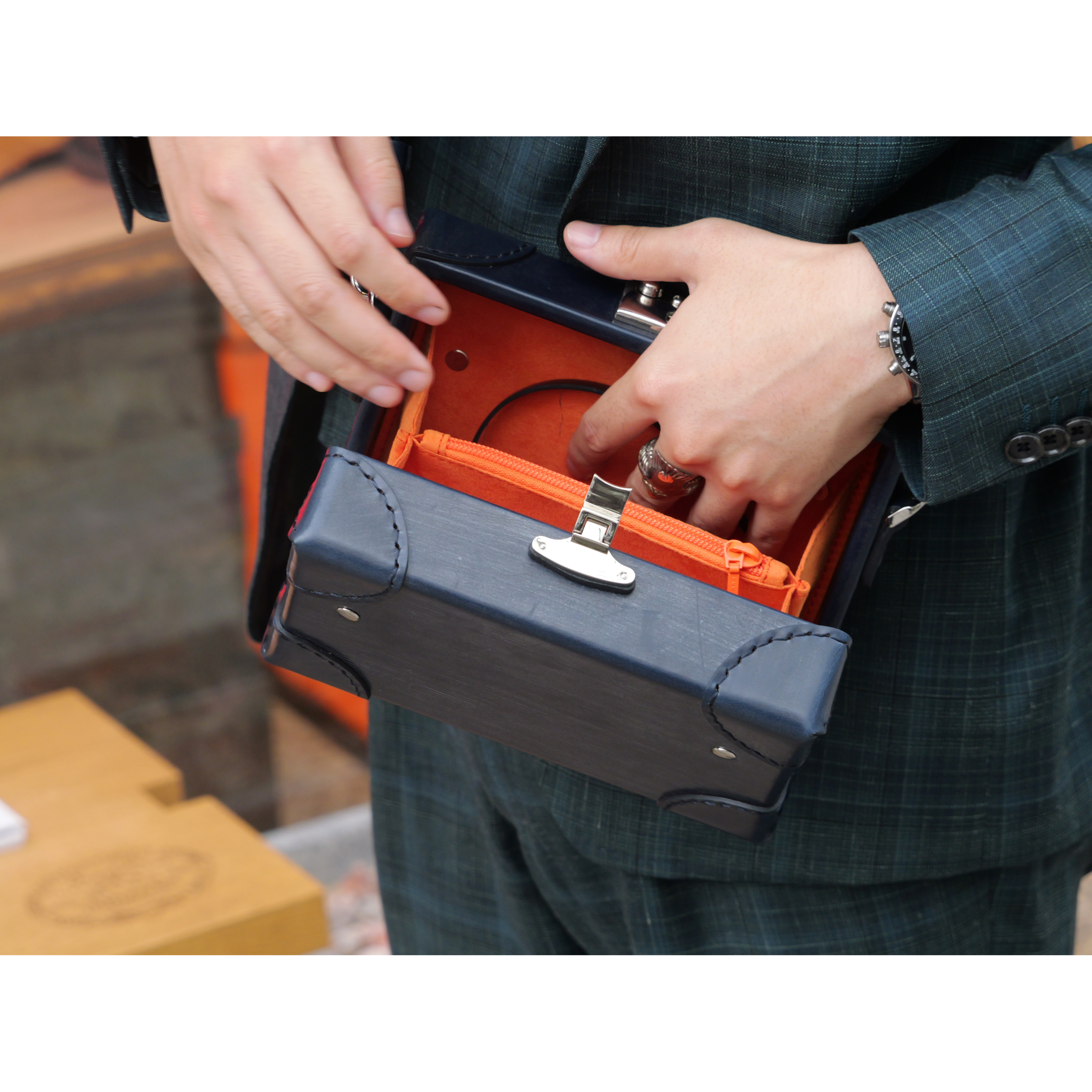 Mini caja de hombro