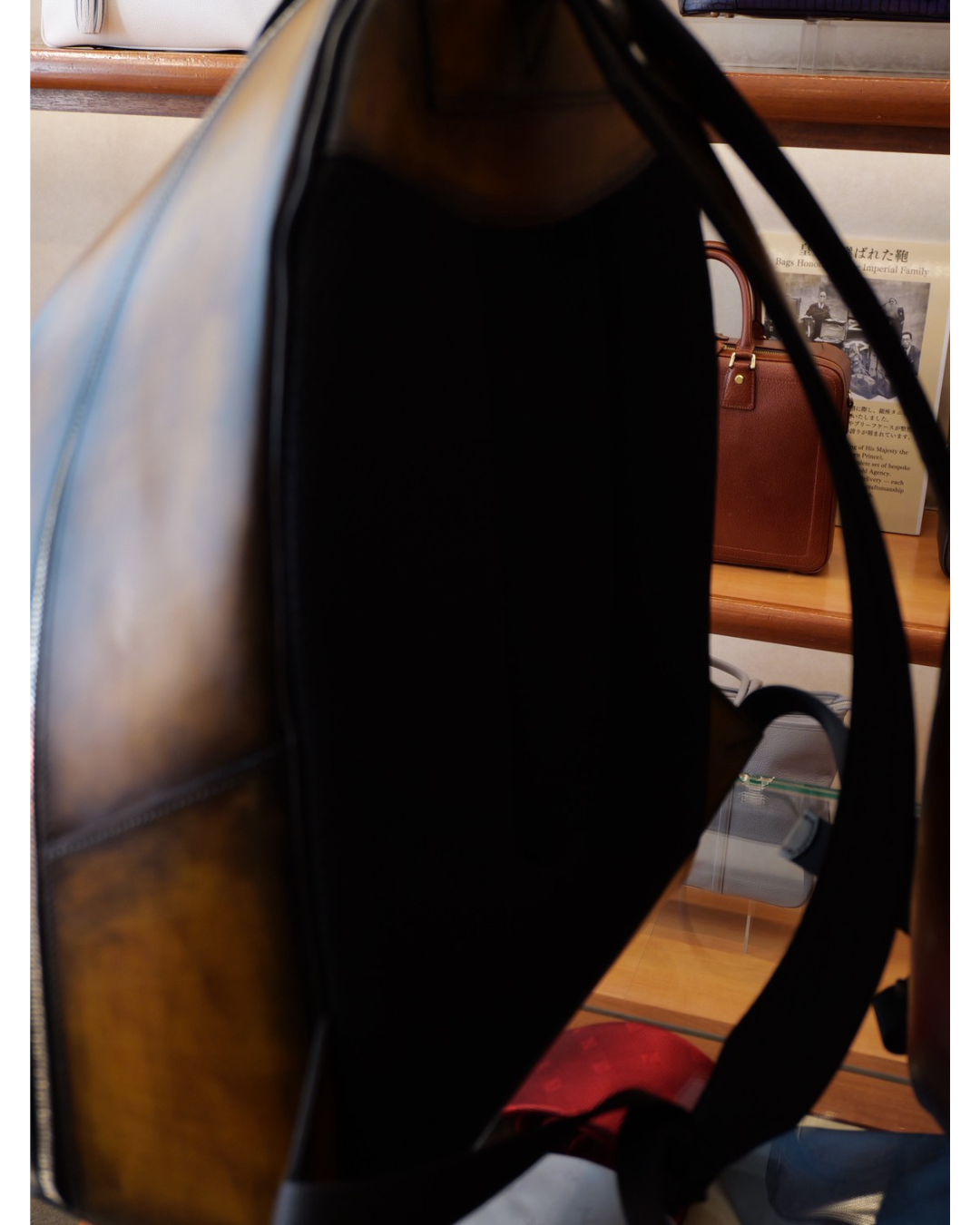 姫路レザー 手染めリュック|日本製牛革バックパック