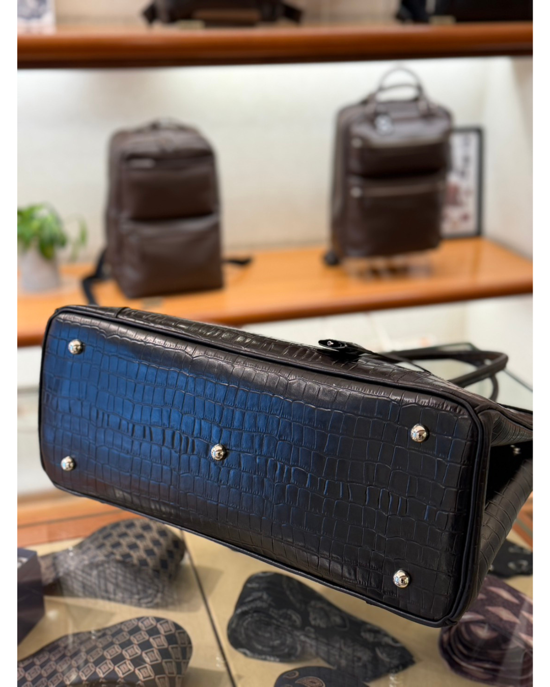 姫路レザー 手染めトートバッグ