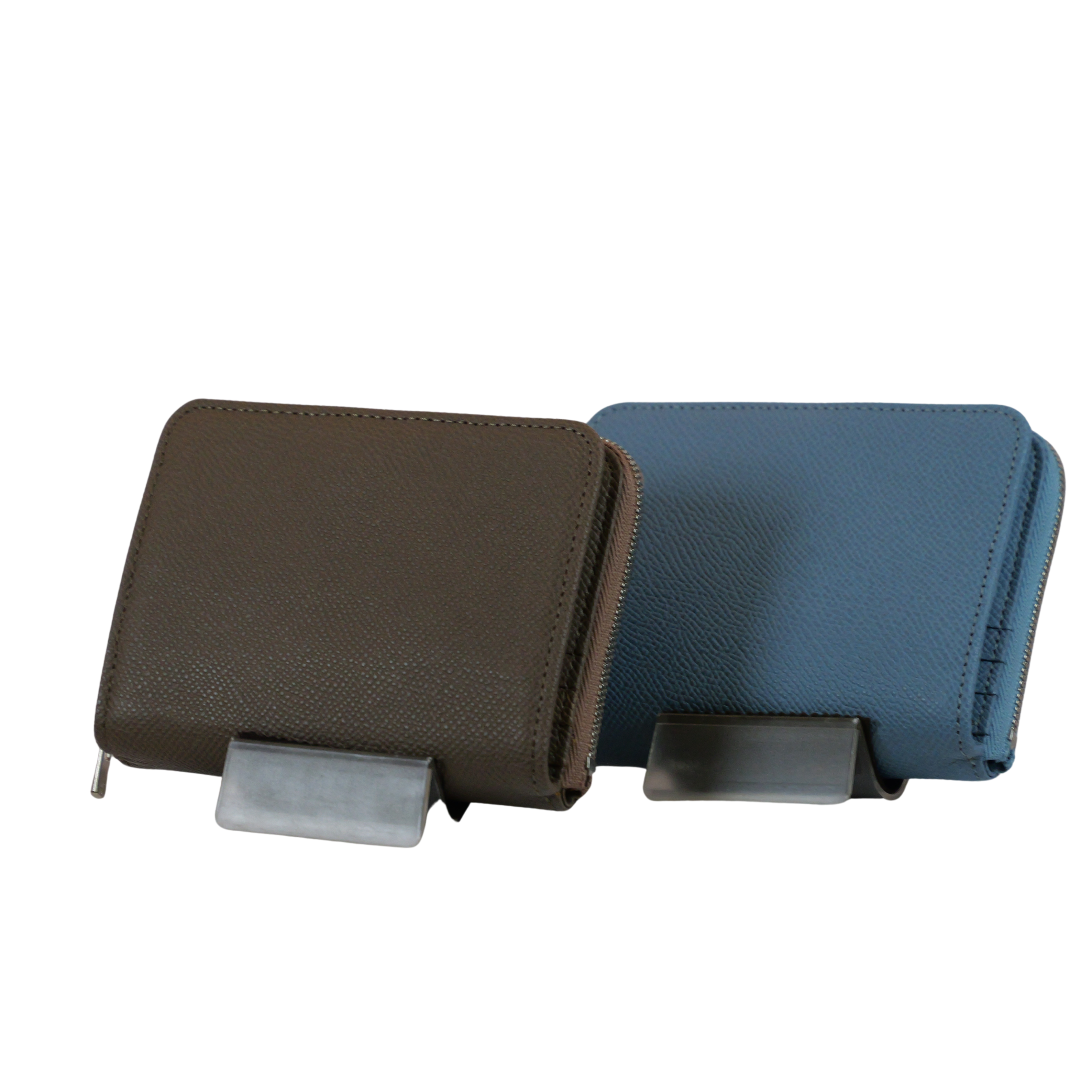 二つ折りイタリアレザーミニ財布