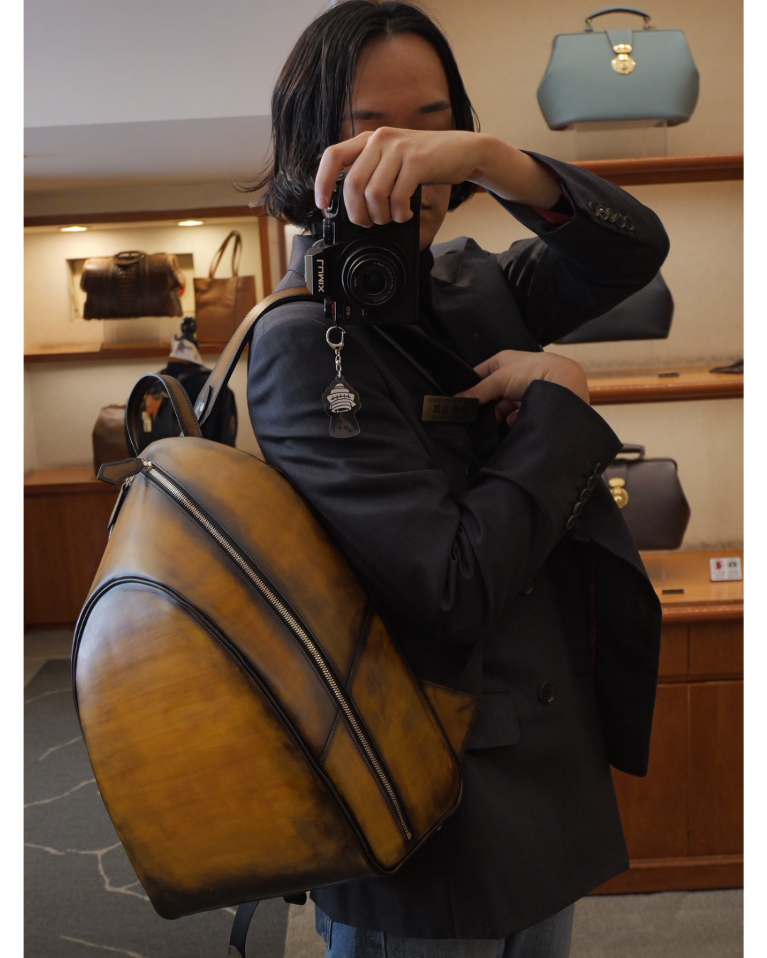 姫路レザー 手染めリュック|日本製牛革バックパック