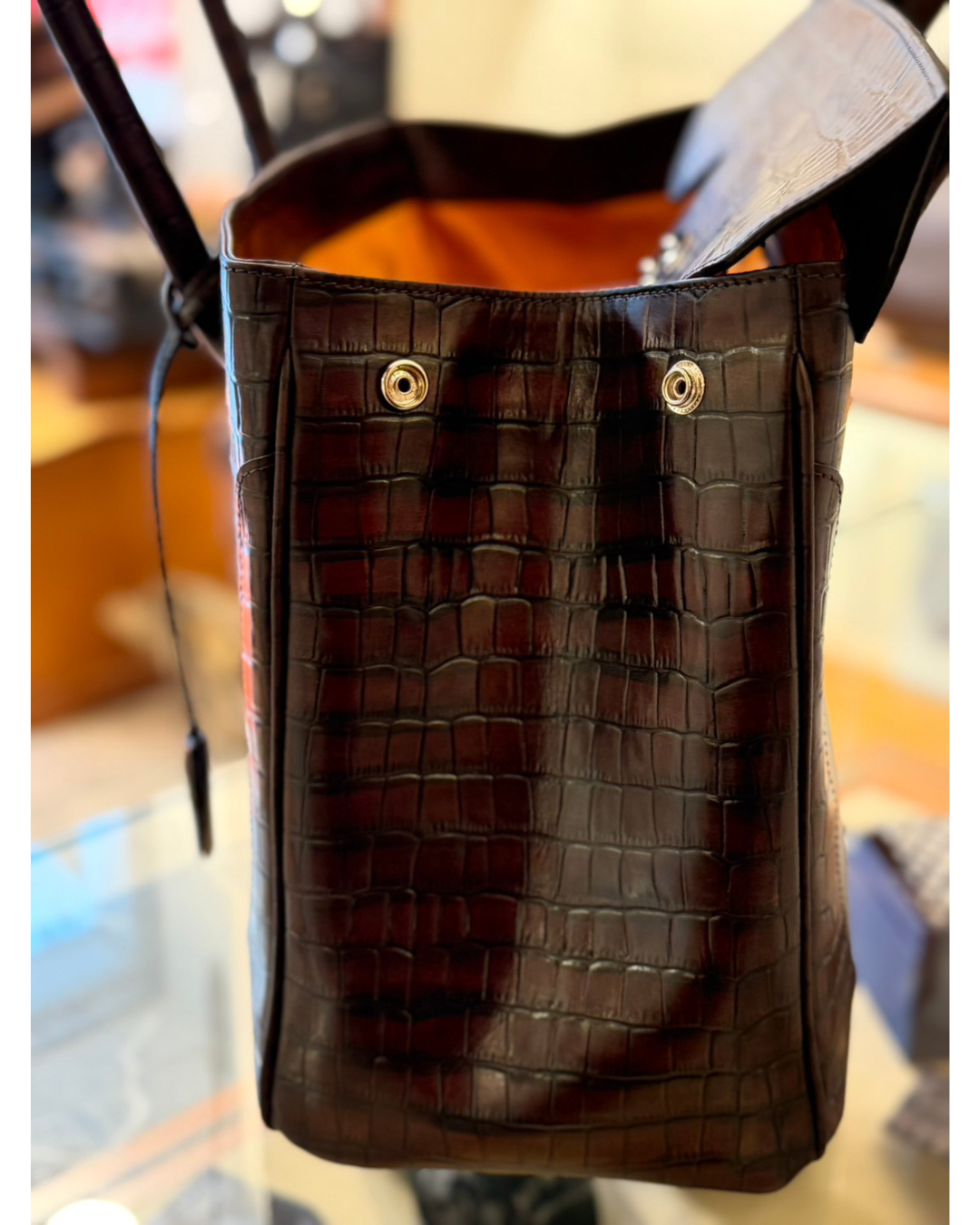 姫路レザー 手染めトートバッグ