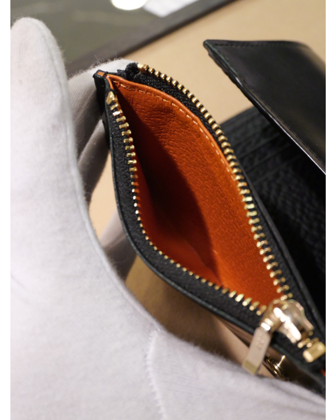 シェルコードバン 三つ折り財布(Shell Cordovan Tri-Fold Wallet)