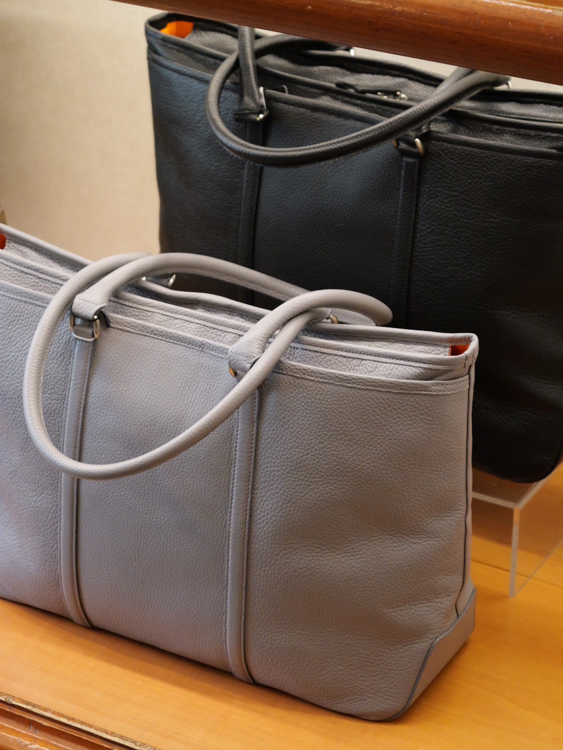 Italian leather tote bag