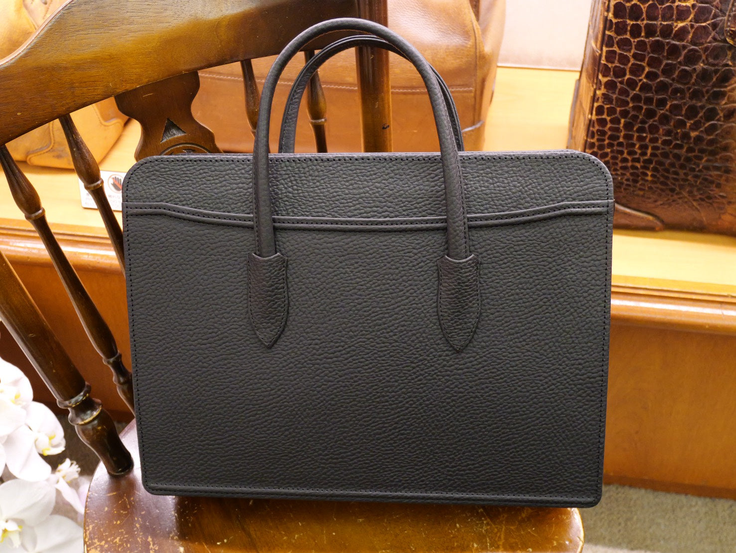 BLACK BULL – Briefcase with two zippered handles
