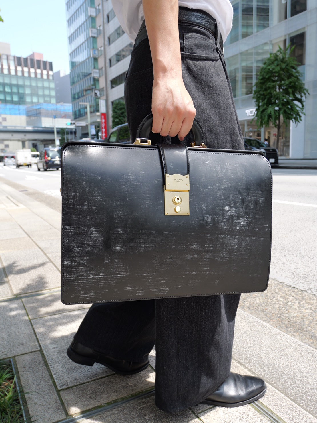 ブライドルレザー ダレスバッグ《Lサイズ》