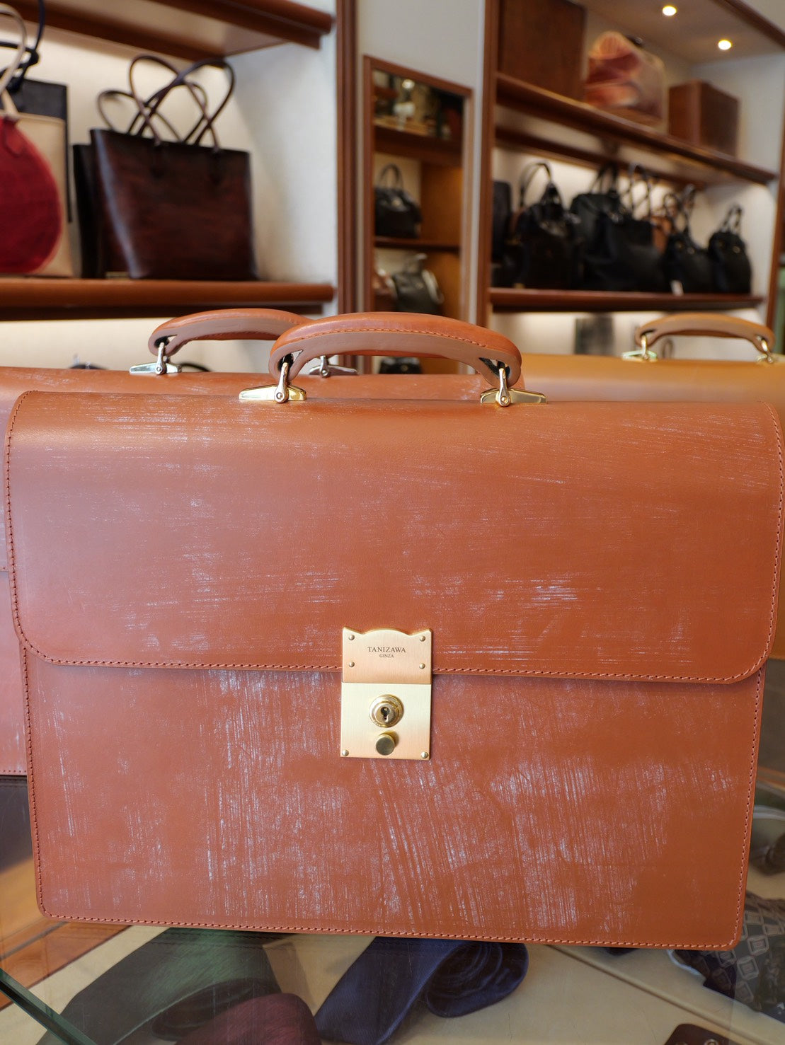 ブライドルレザー ブリーフケース|日本製 本革 シリアルナンバー付き