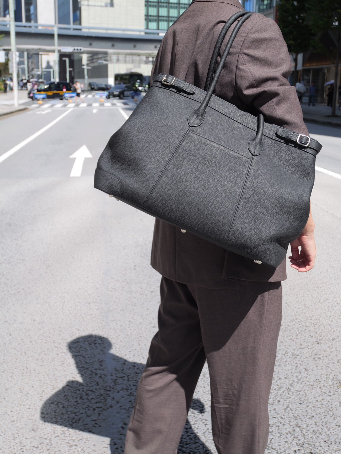 トリヨンラグーン フレンチカーフ ボストン型トートバッグ|日本製 本革