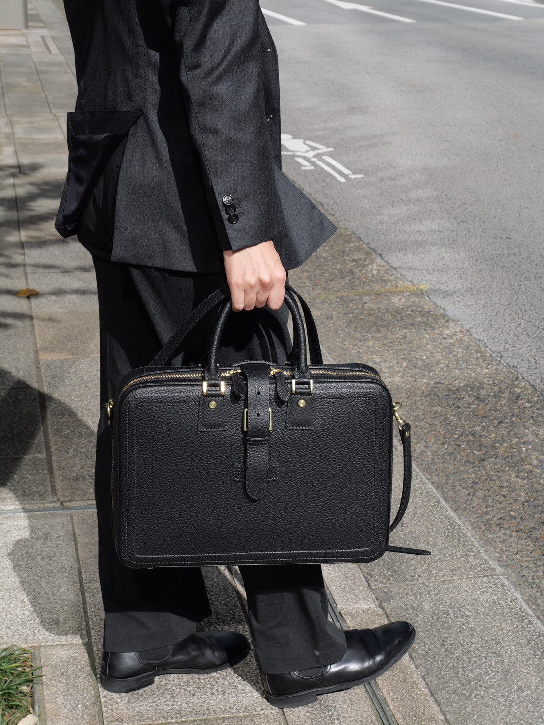 Ale Business Bag Dünne Zwickel (schwarz) mit Schulter