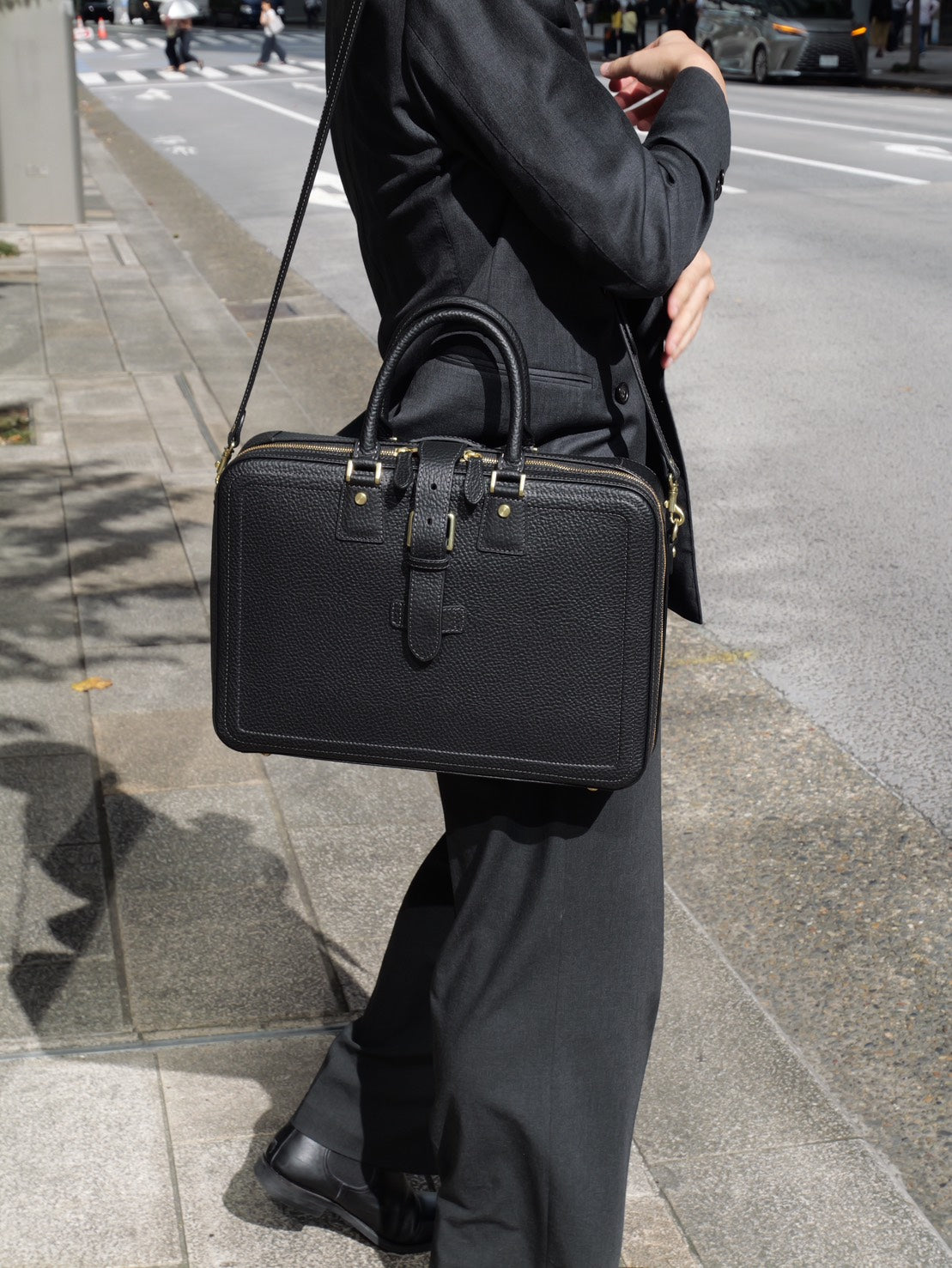 Ale Business Bag Dünne Zwickel (schwarz) mit Schulter