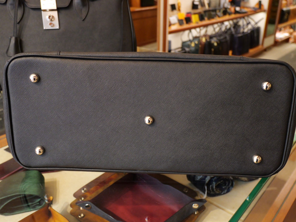 姫路防水レザー プリズム型押し 錠前付きトートバッグ Mサイズ|日本製 本革