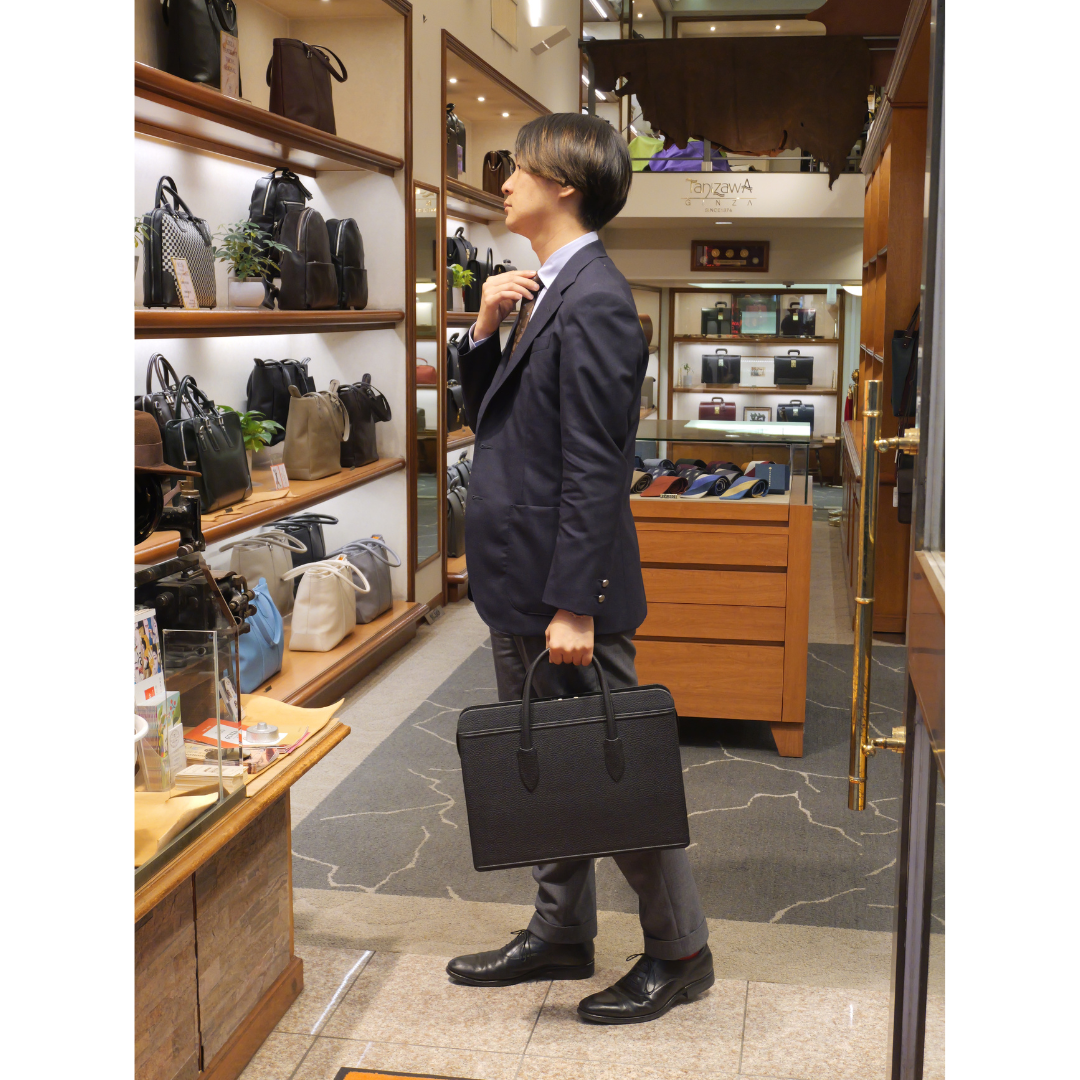 BLACK BULL – Briefcase with two zippered handles