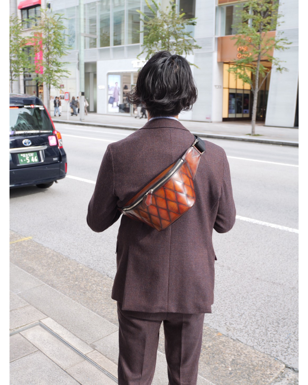 手染め姫路レザーボディバッグ