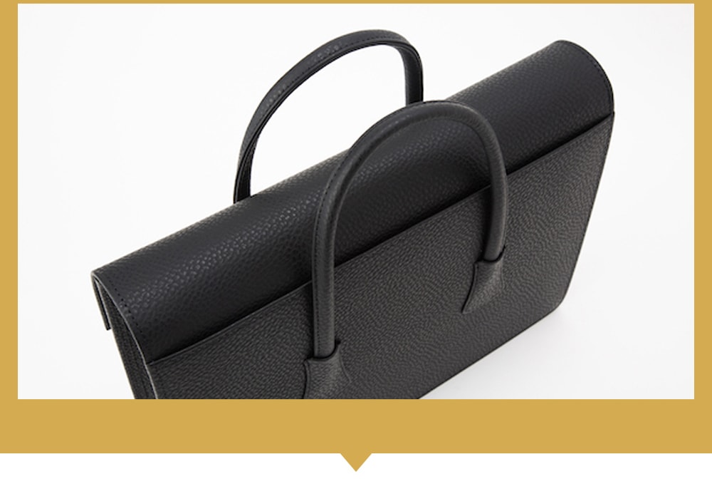 BLACK BULL Two -handed business bag flap type