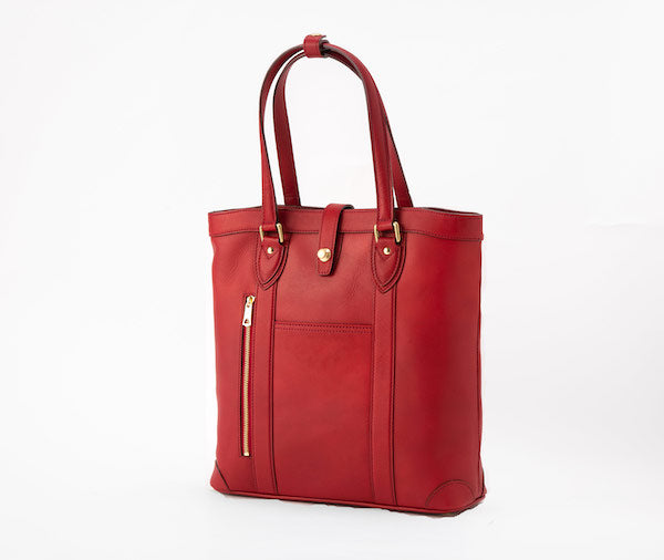 Ginza Tanizawa Tokio × Silver Lake Club Ledertasche (rot)