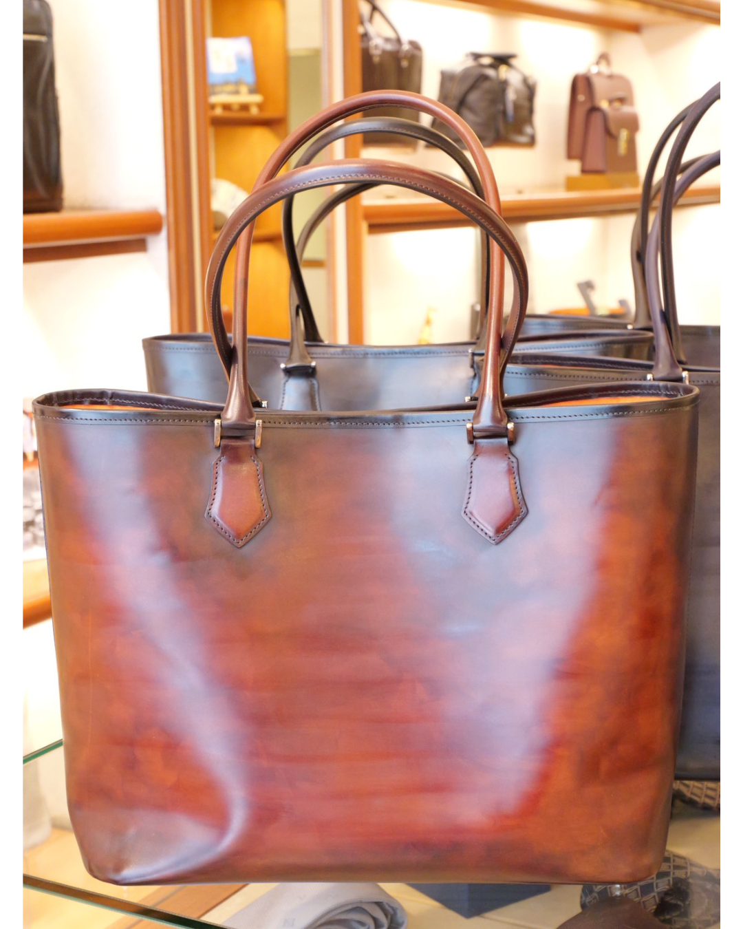 手染め国産姫路レザートートバッグ