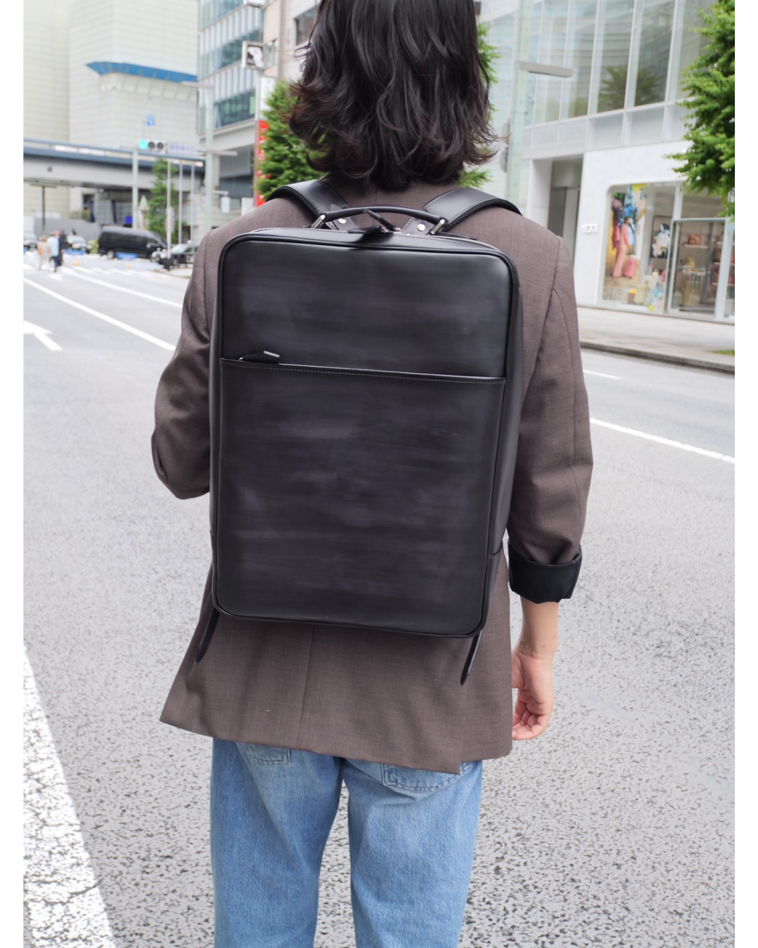 本革リュック 日本製 ｜姫路レザー 手染め Lサイズ