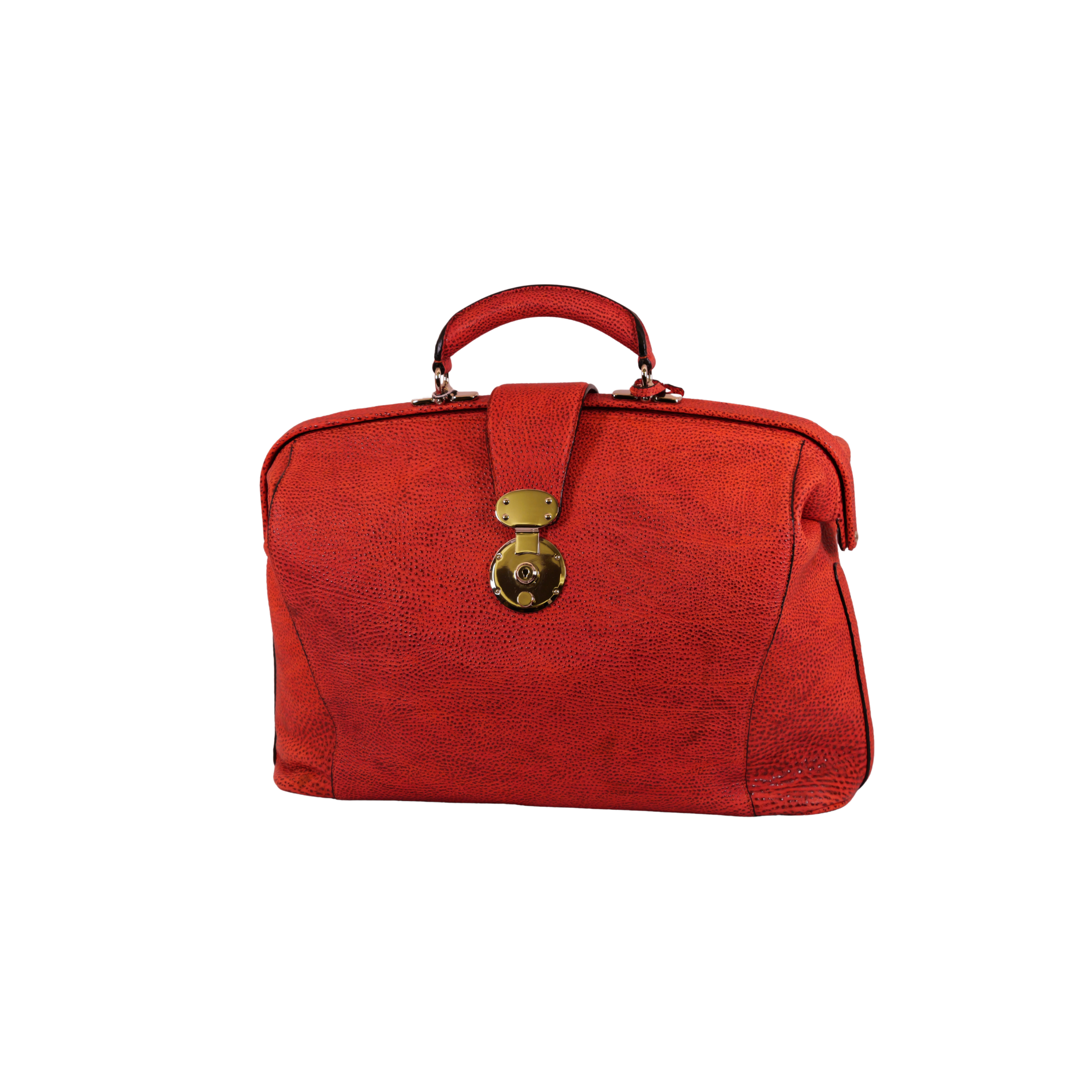 Schwarzer Leder Boston Dales Bag