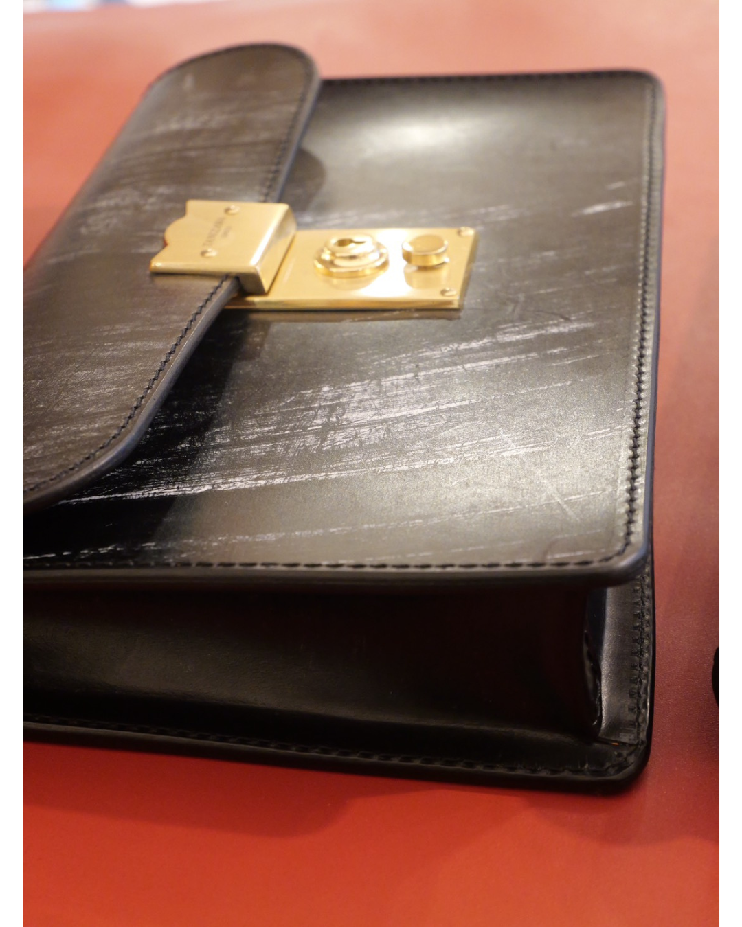 ブライドルレザー セカンドバッグ（通しマチ）