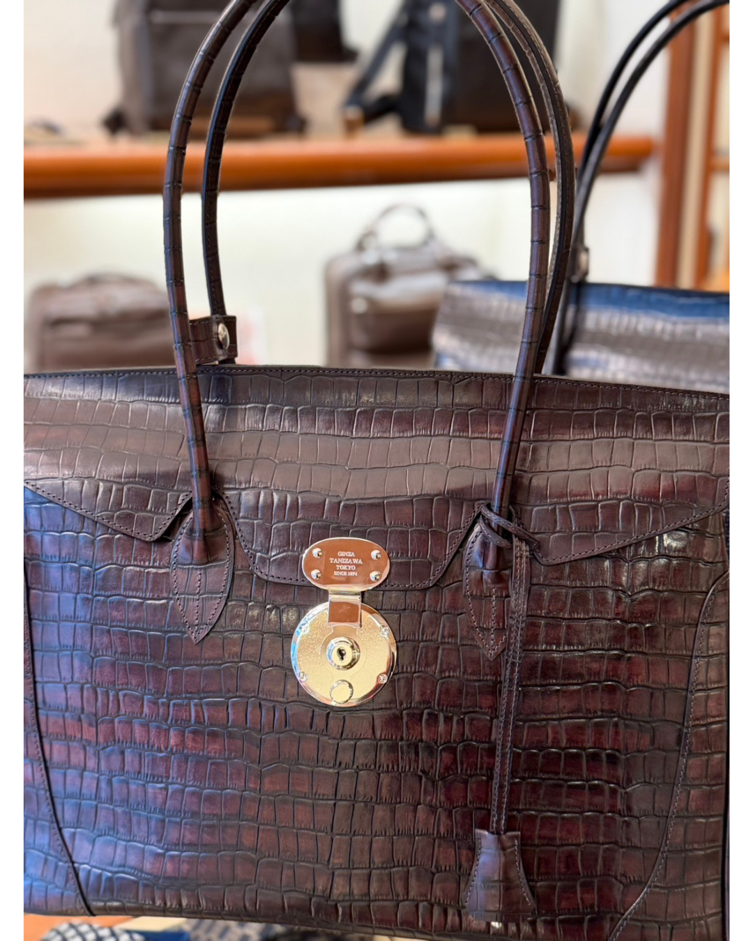 姫路レザー 手染めトートバッグ