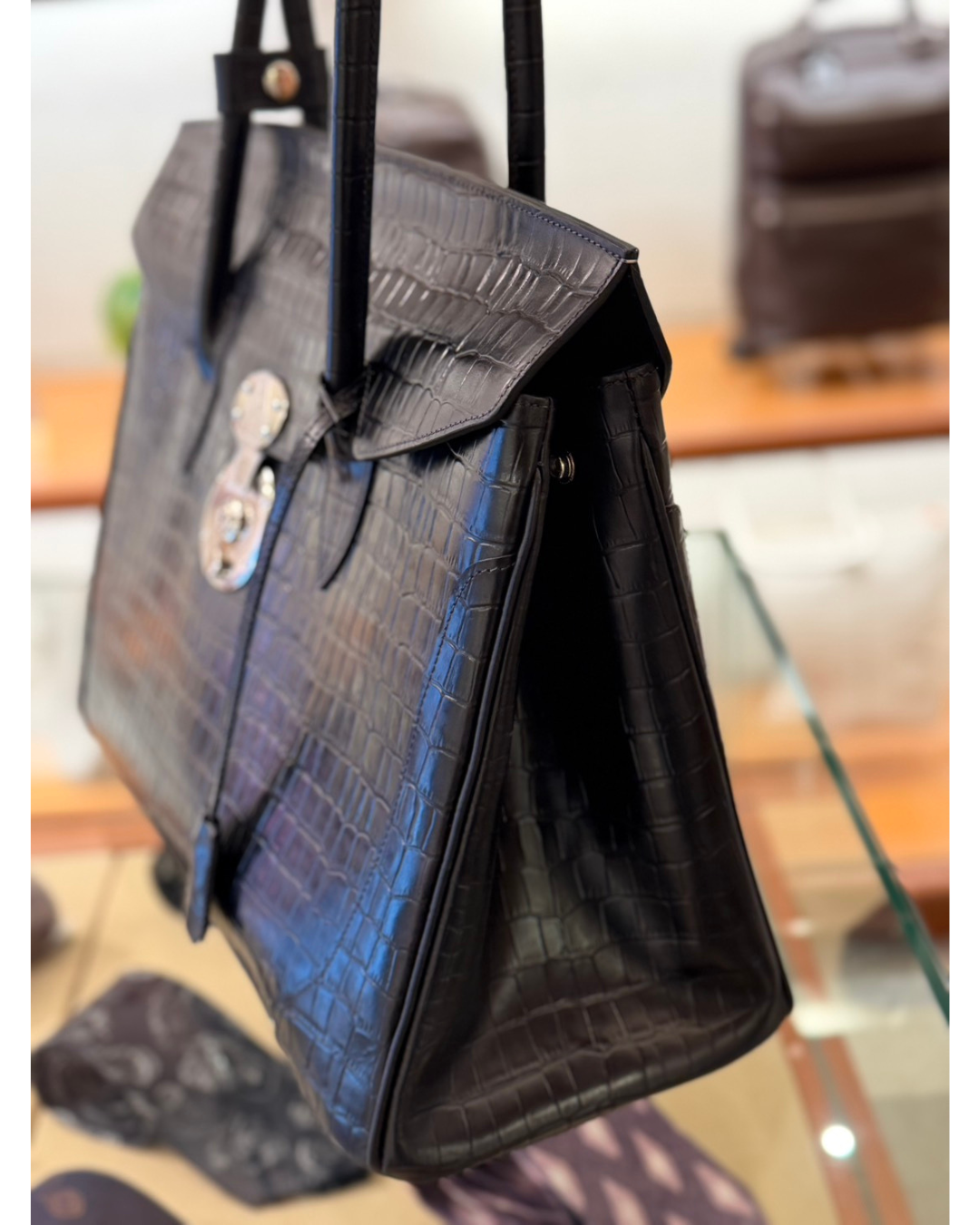 姫路レザー 手染めトートバッグ