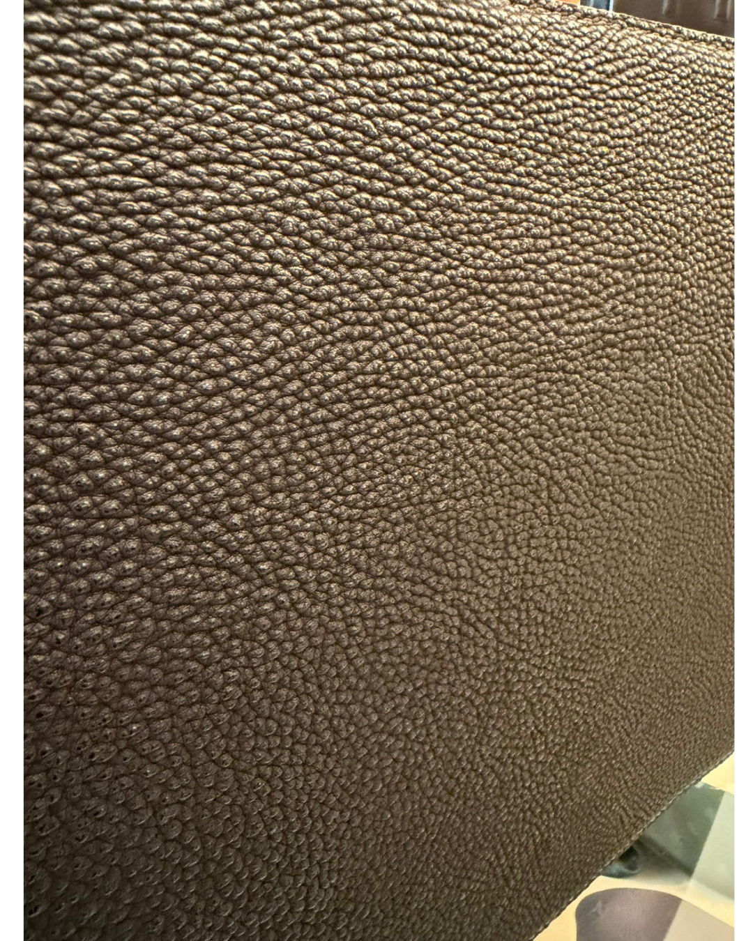 黒桟革スリムダレスバッグ