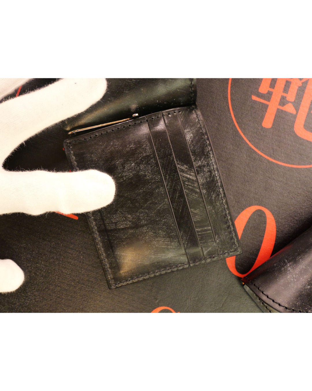 ブライドルレザーマネークリップ