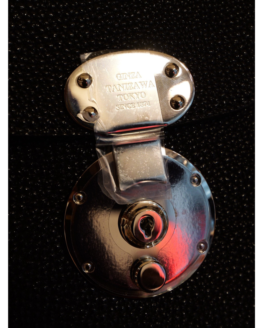 黒桟革トートバッグ Mサイズ