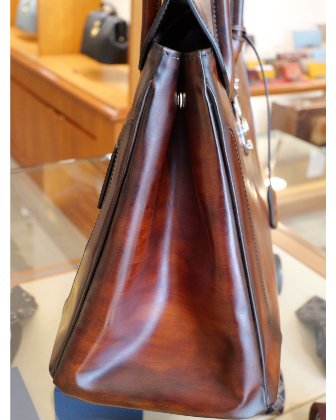 手染め国産 姫路レザートートバッグ（シリアルナンバー入り）