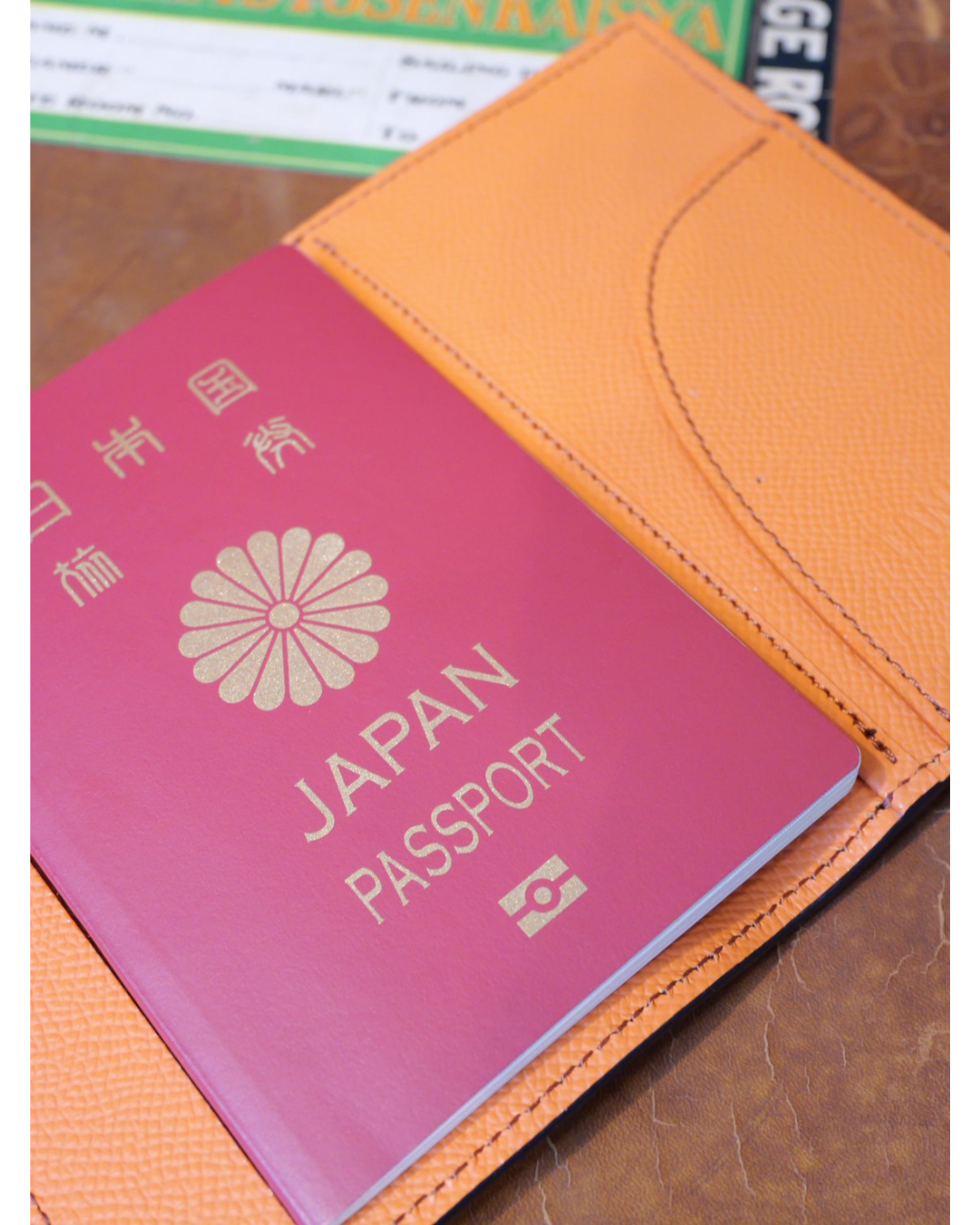 パスポートケース 山羊革×ノブレッサカーフ｜日本製レザートラベルケース