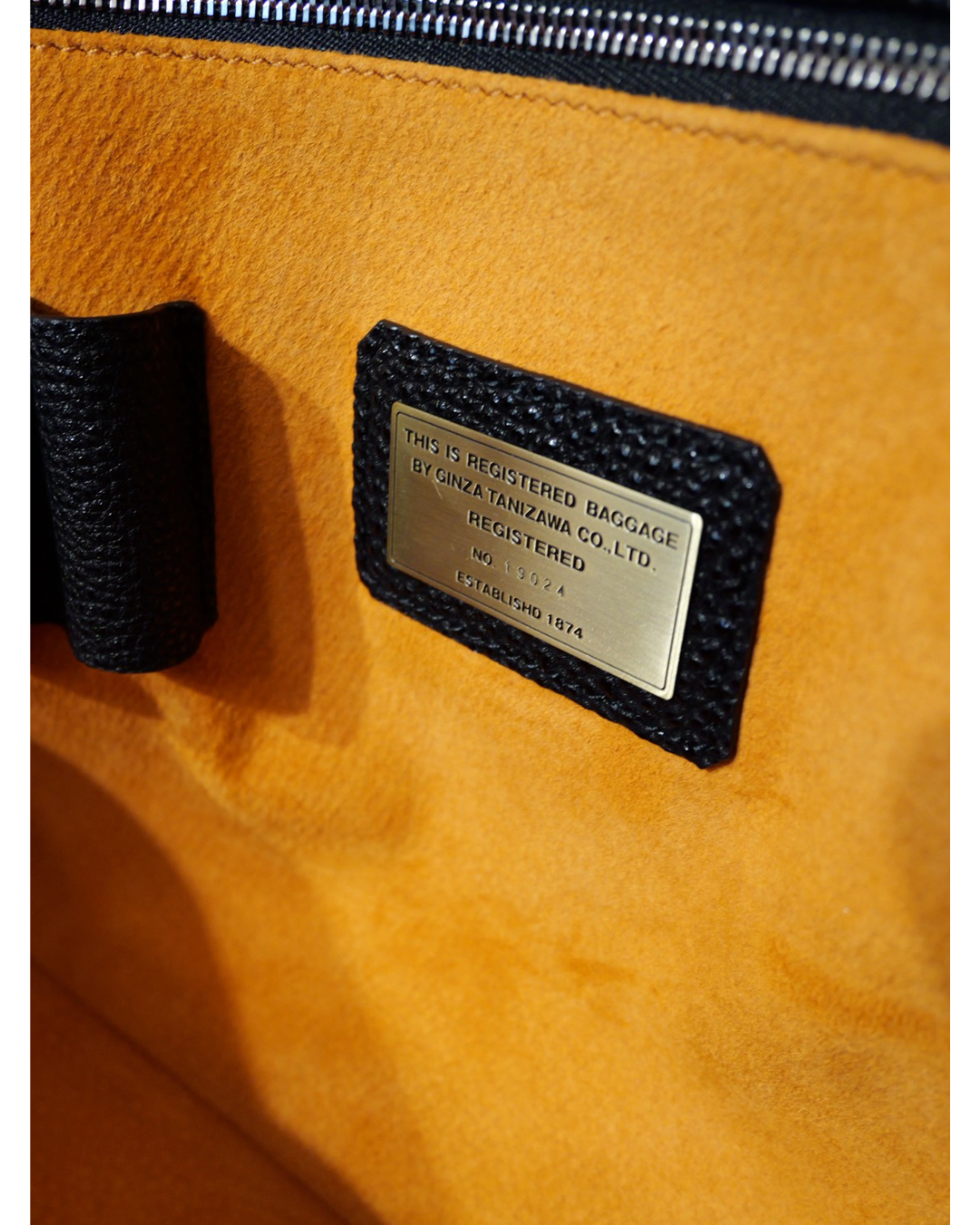 黒桟革トートバッグ Lサイズ