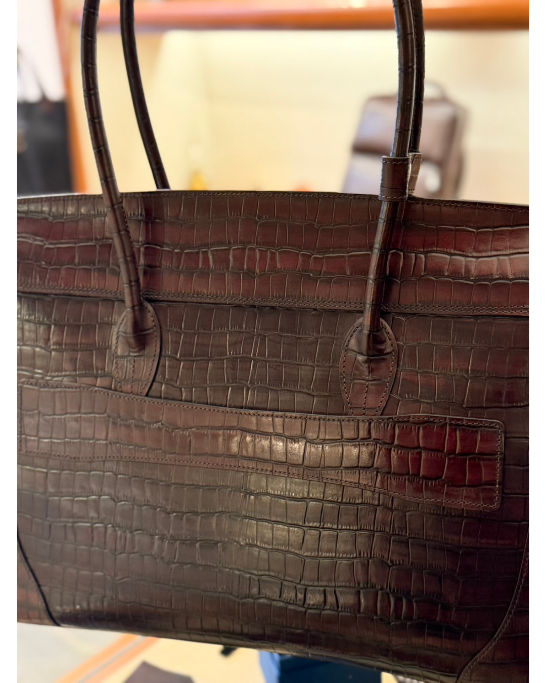 姫路レザー 手染めトートバッグ